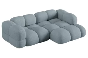 Cosmopolitan Design Světle modrá rohová pohovka Loretto 250 cm