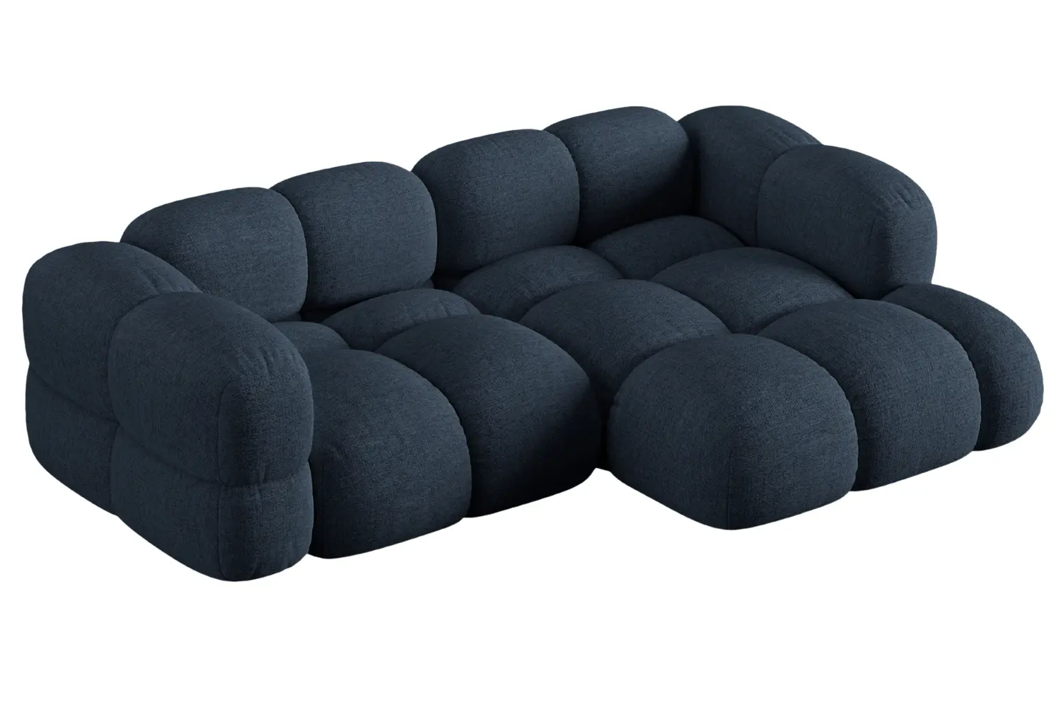 Cosmopolitan Design Tmavě modrá rohová pohovka Loretto 250 cm