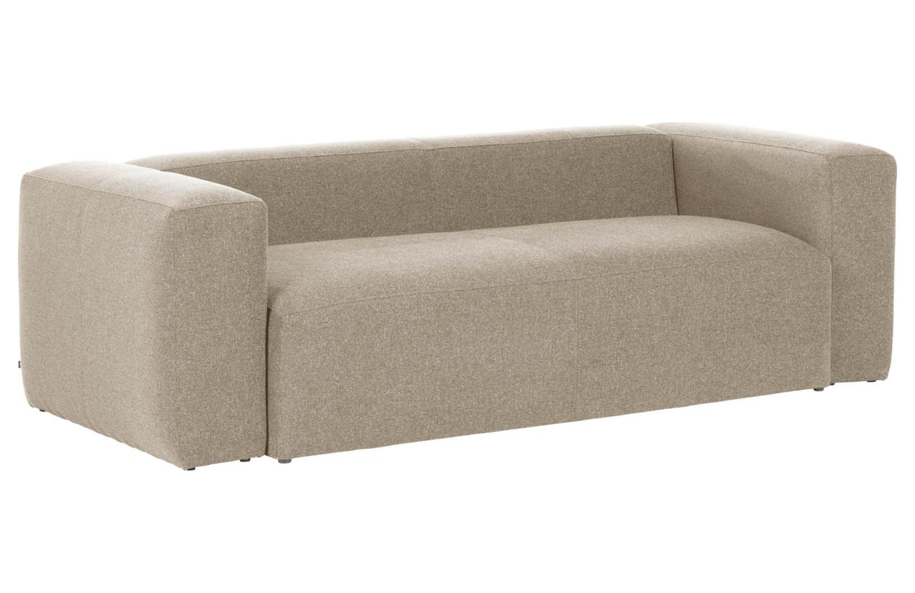 Kave Home Béžová pohovka Blok 240 cm