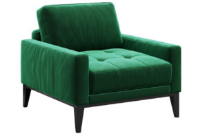 Mesonica Zeelené sametové křeslo Musso Tufted