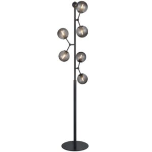 Halo Design Skleněná stojací lampa Atom 155 cm