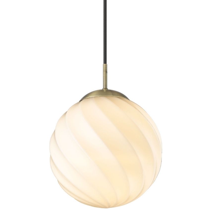 Halo Design Skleněné závěsné světlo Twist 25 cm