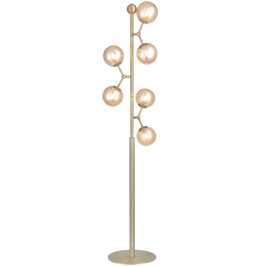 Halo Design Skleněná stojací lampa Atom 155 cm