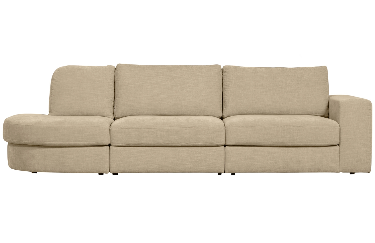 WOOOD Pískově hnědá trojmístná pohovka Flaireen 298 cm