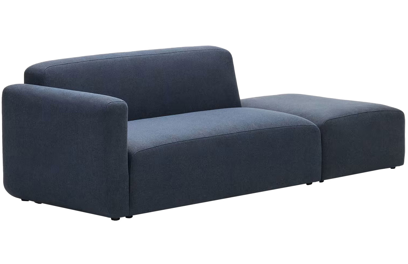 Kave Home Tmavě modrá rohová modulární pohovka Neom 244 cm