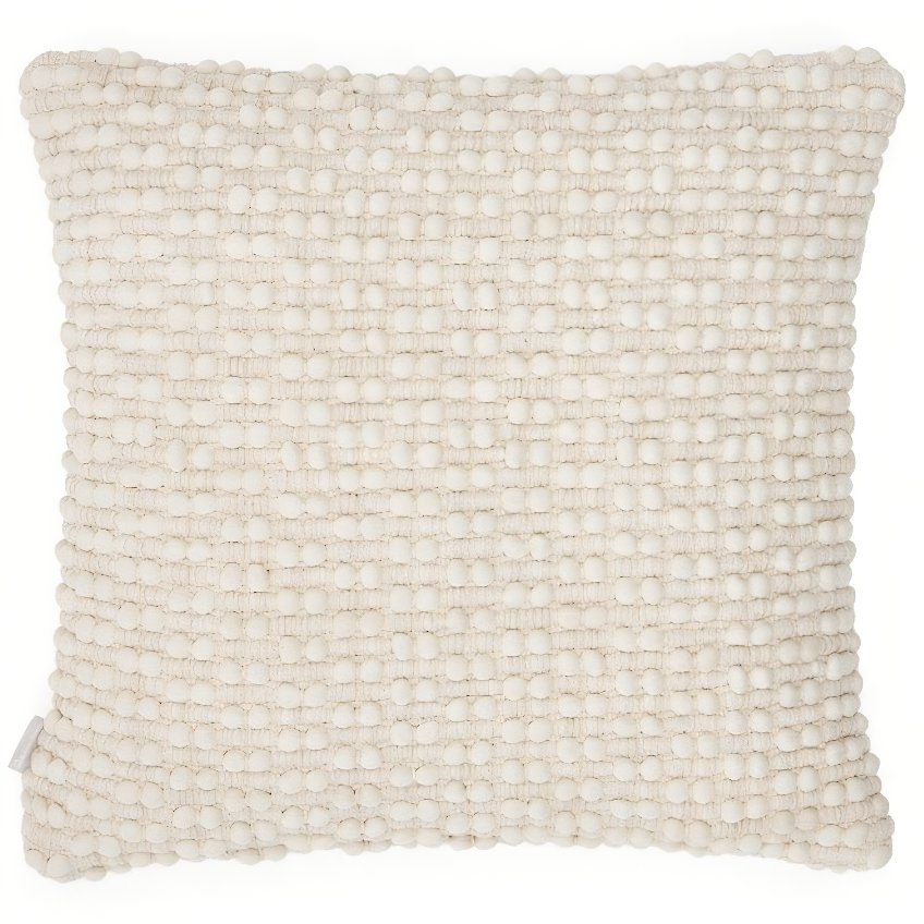 Kave Home Bílý povlak na polštář Mascarell 45 x 45 cm