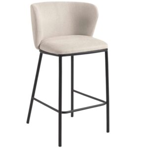 Kave Home Béžová barová židle Ciselia 65 cm