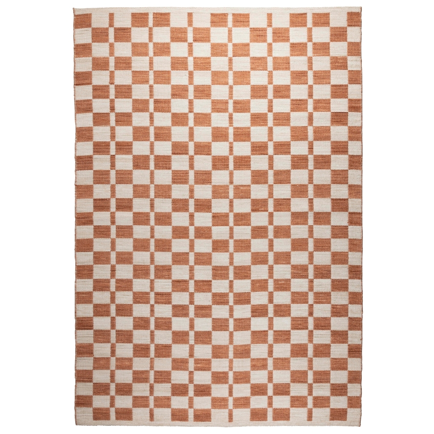 Zuiver Oranžovo-béžový koberec CHECKER 160 x 230 cm