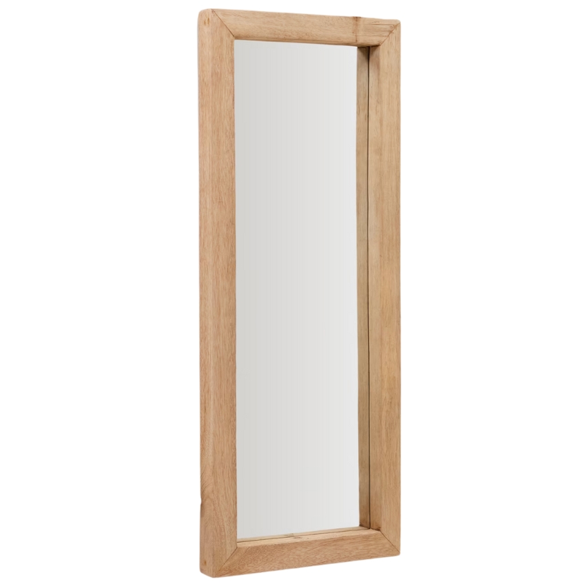 Kave Home Dřevěné závěsné zrcadlo Maden 120 x 50 cm