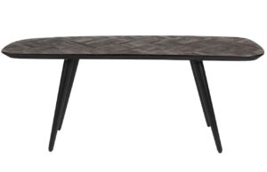 White Label Tmavě hnědá teaková lavice WLL WEBSTER 118 cm