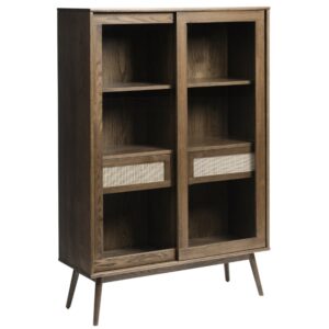 Unique Furniture Dubová vitrína Barrali 160 x 110 cm