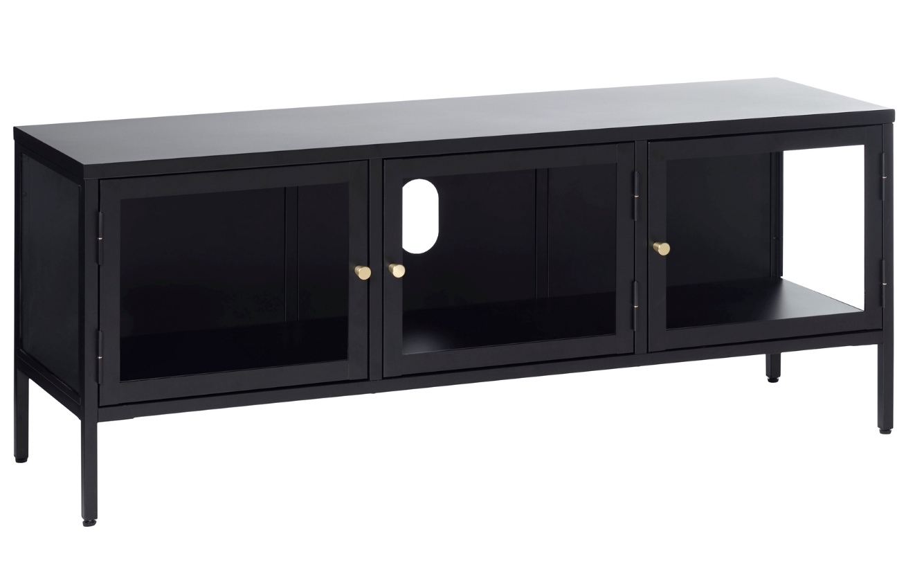 Unique Furniture Kovový TV stolek Carmel 132 x 40 cm