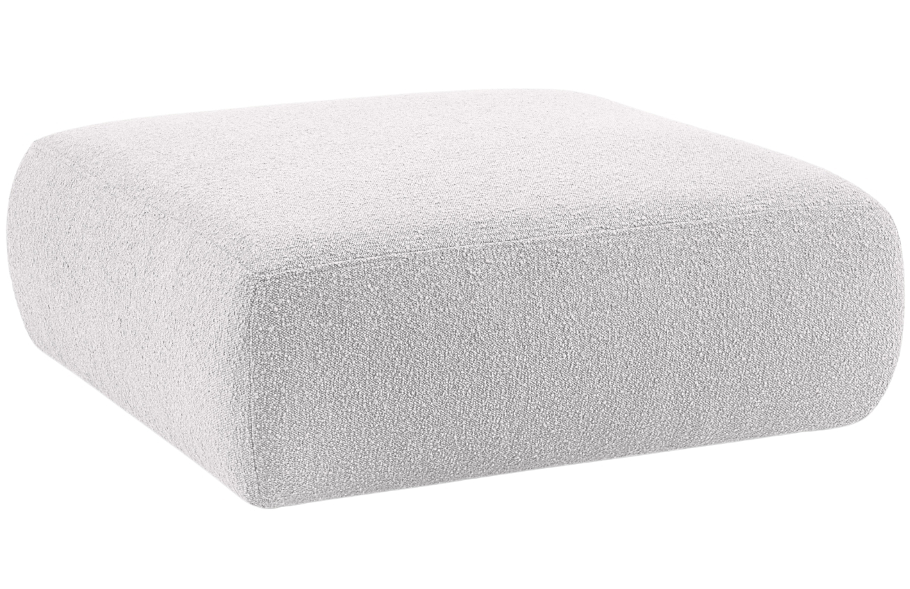 Windsor & Co Šedá bouclé podnožka Lola 100 x 100 cm