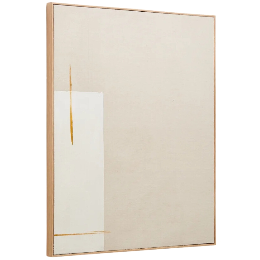 Kave Home Béžový abstraktní obraz Salin 100 x 80 cm