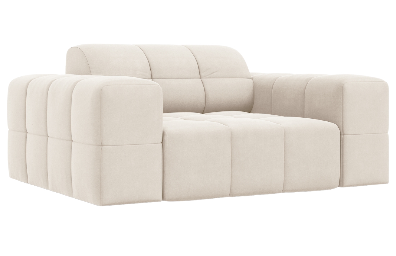 Cosmopolitan Design Béžové sametové křeslo Chicago