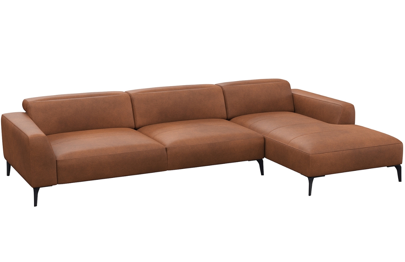Flexlux Kožená rohová pohovka VOLUZZI 329 cm