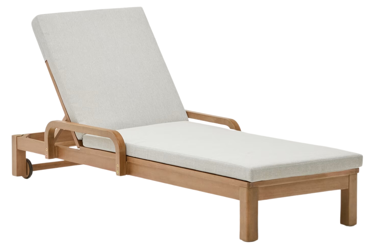 Kave Home Dřevěné zahradní lehátko Sonsaura