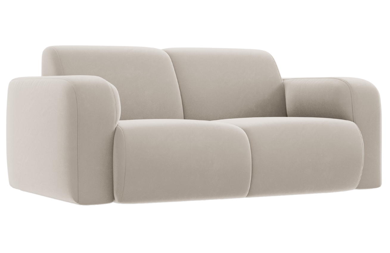 Windsor & Co Béžová sametová dvoumístná pohovka Lola 170 cm