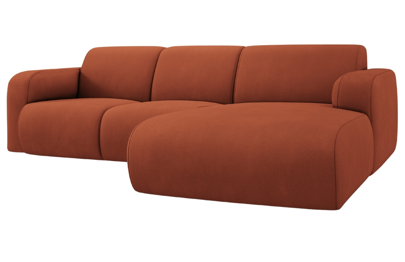 Windsor & Co Oranžová rohová pohovka Lola 250 cm