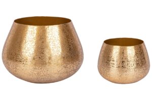 Bizzotto Set kovových květináčů Varanasi Ø 30/43 cm