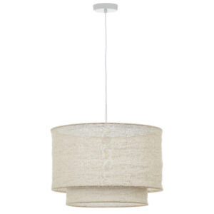 Béžové lněné stínidlo Kave Home Mariela 40 cm