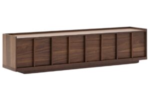 Kave Home Ořechový TV stolek Onix 200 x 40 cm