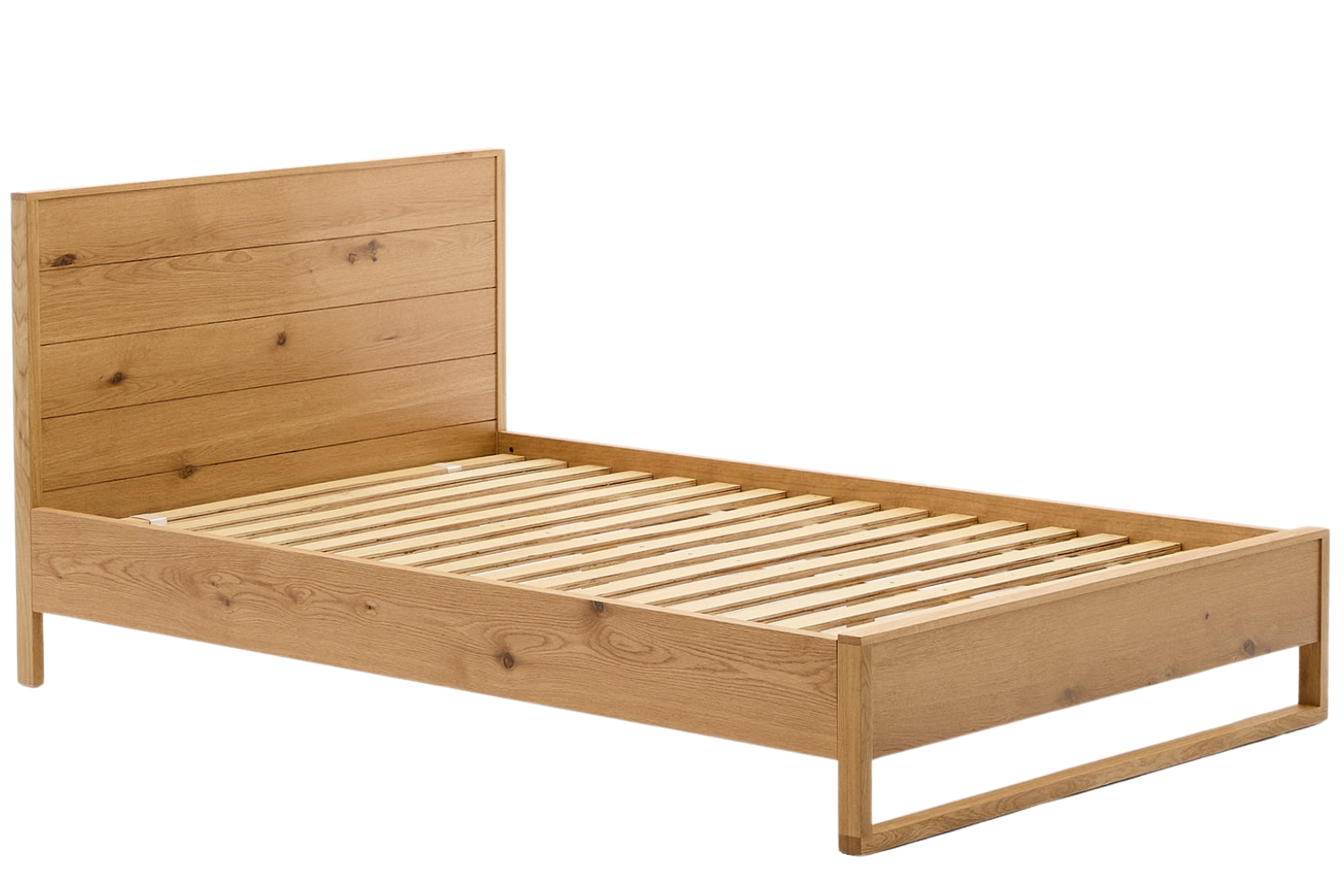 Kave Home Dubová jednolůžková postel Alguema 90 x 190 cm
