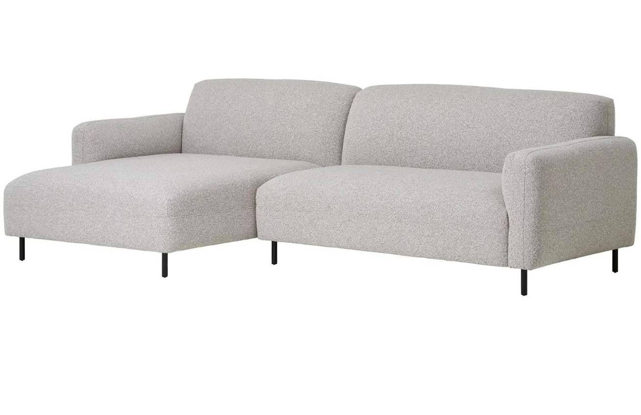 Nordic Living Bouclé rohová pohovka Salvador 265 cm