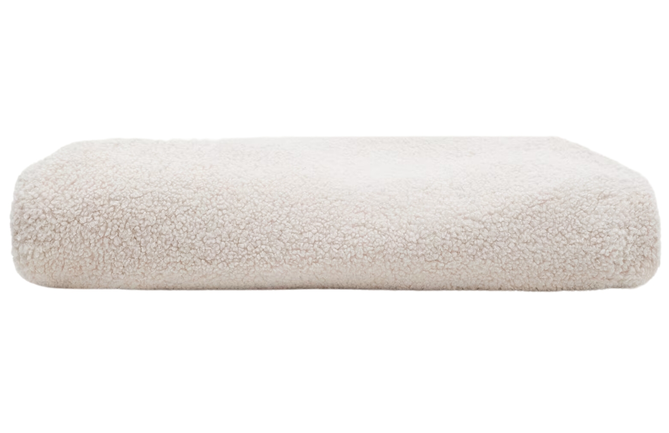 Kave Home Béžový bouclé potah na taburet Kaeli 60 cm