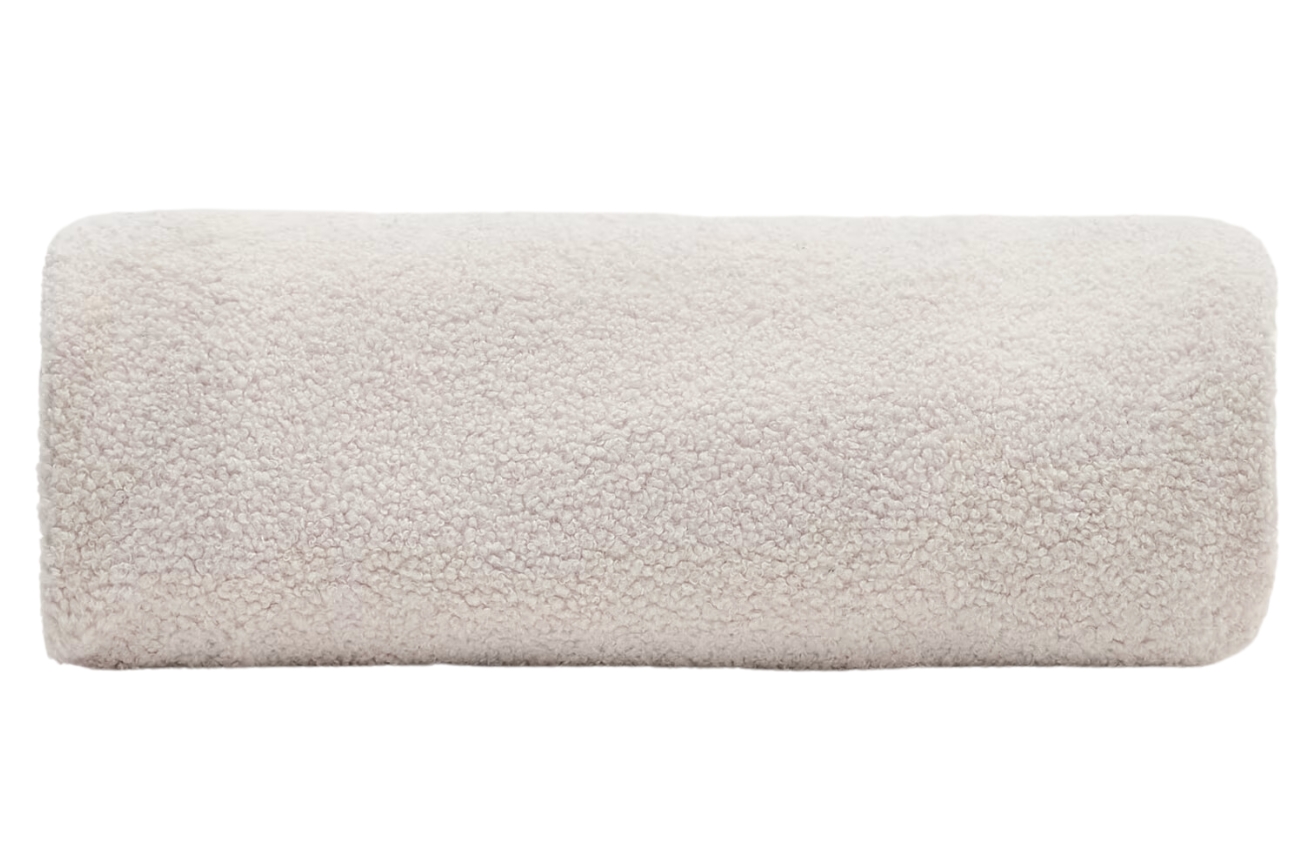 Kave Home Béžový bouclé potah na taburet Kaeli 90 cm