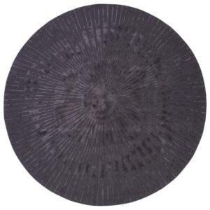 Fargotex Tmavě šedý kulatý koberec Radius 250 cm