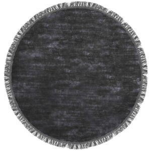 Fargotex Černý kulatý koberec Luna 250 cm
