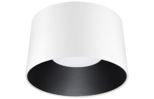 Bílo-černé kovové stropní LED světlo Nova Luce Atil 35 cm