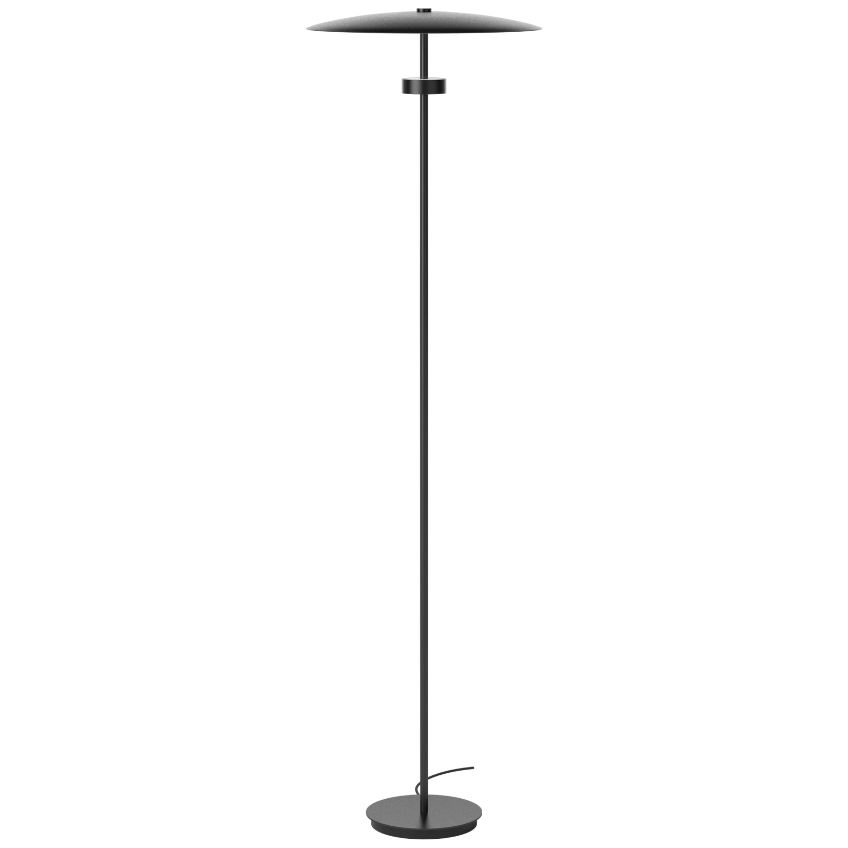 Bolia Černá kovová stojací LED lampa Reflection 141 cm