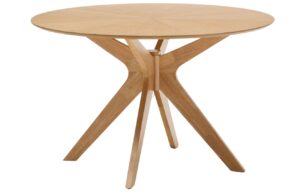 Kave Home Dubový jídelní stůl Naanim ⌀ 120 cm