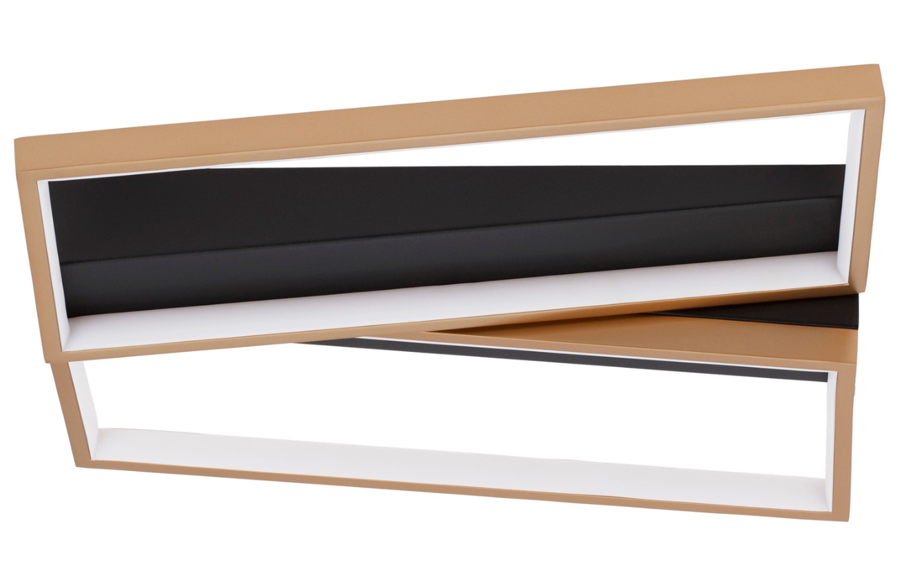 Černo-zlaté kovové stropní LED světlo Nova Luce Elize 44 cm