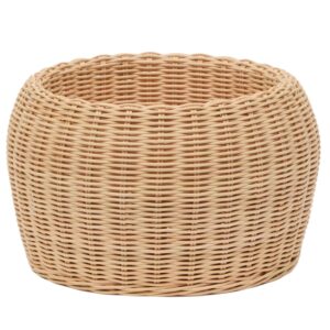 Ratanový dekorativní koš Kave Home Zilna ⌀ 31 cm