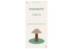 momenti Designový poukaz 1000 Kč
