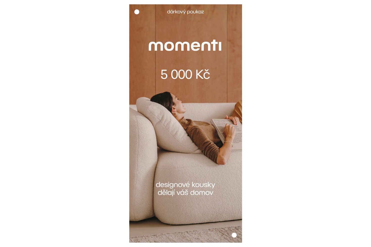 momenti Designový poukaz 5000 Kč