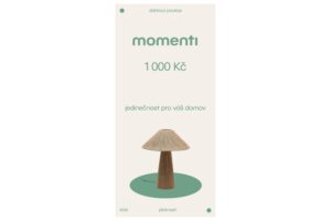 momenti Designový e-poukaz 1000 Kč