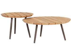 Bizzotto Set dvou zahradních stolků Talaia 50/70 cm