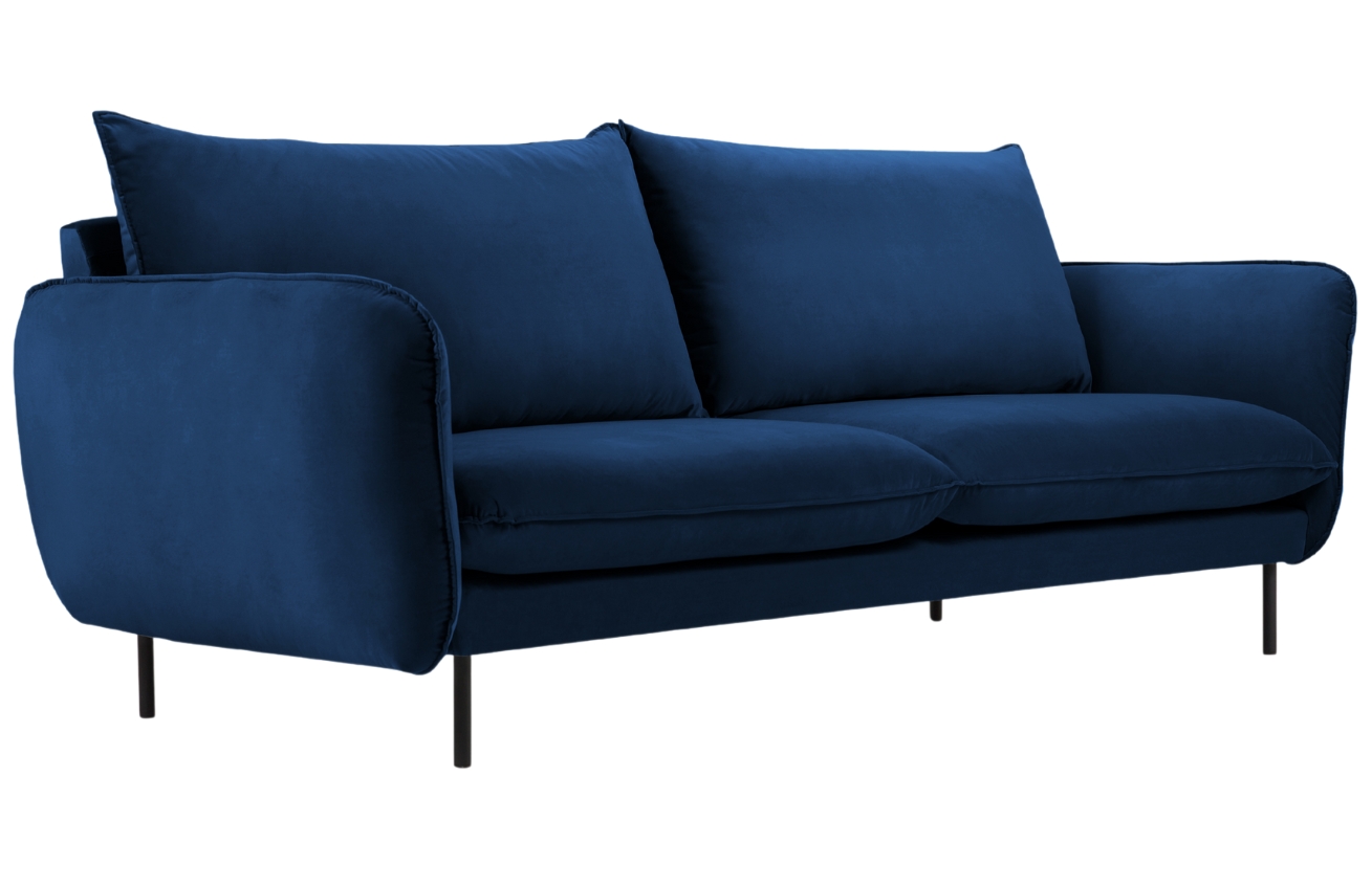 Cosmopolitan Design Královsky modrá sametová pohovka Vienna 160 cm