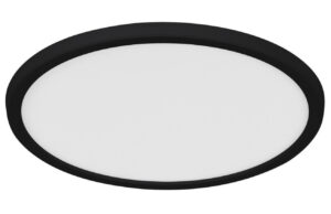 Nordlux Černé plastové stropní LED světlo Oja Smart 30 cm