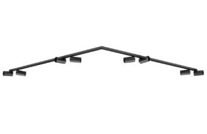 Nova Luce Černé kovové bodové světlo Oso 150 cm