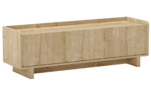 Marckeric TV stolek Daira 140 x 40 cm s dubovým dekorem