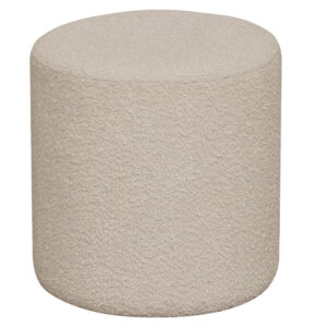 Nordic Living Béžový bouclé taburet Ejby 34 cm