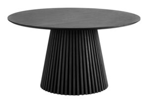 Nordic Living Černý dubový jídelní stůl Osaka 140 cm