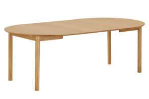 Nordic Living Dubový rozkládací jídelní stůl Bunderberg 120/220 x 120 cm