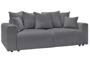 Bobochic Paris Tmavě šedá bouclé rozkládací pohovka Envy 245 cm