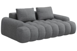Cosmopolitan Design Šedá trojmístná pohovka Linz 200 cm